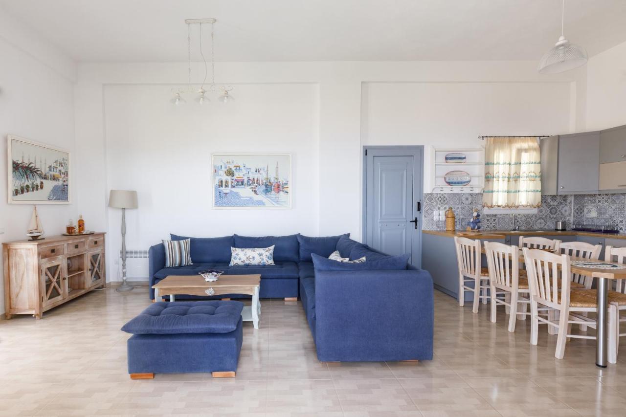 Cycladic Villa With Sea View! Ioulis エクステリア 写真