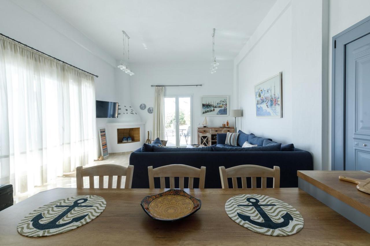 Cycladic Villa With Sea View! Ioulis エクステリア 写真