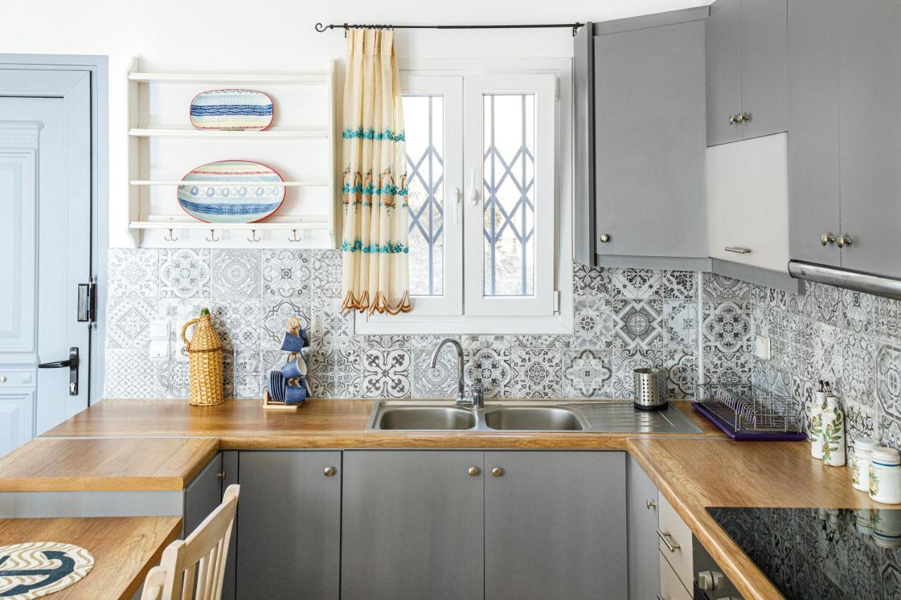 Cycladic Villa With Sea View! Ioulis エクステリア 写真
