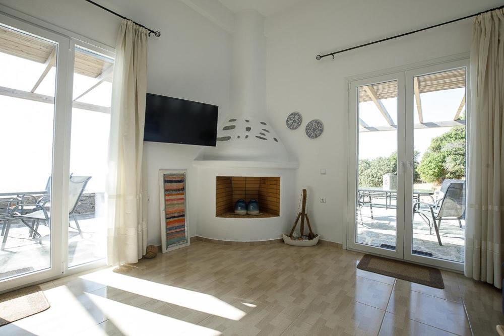 Cycladic Villa With Sea View! Ioulis エクステリア 写真