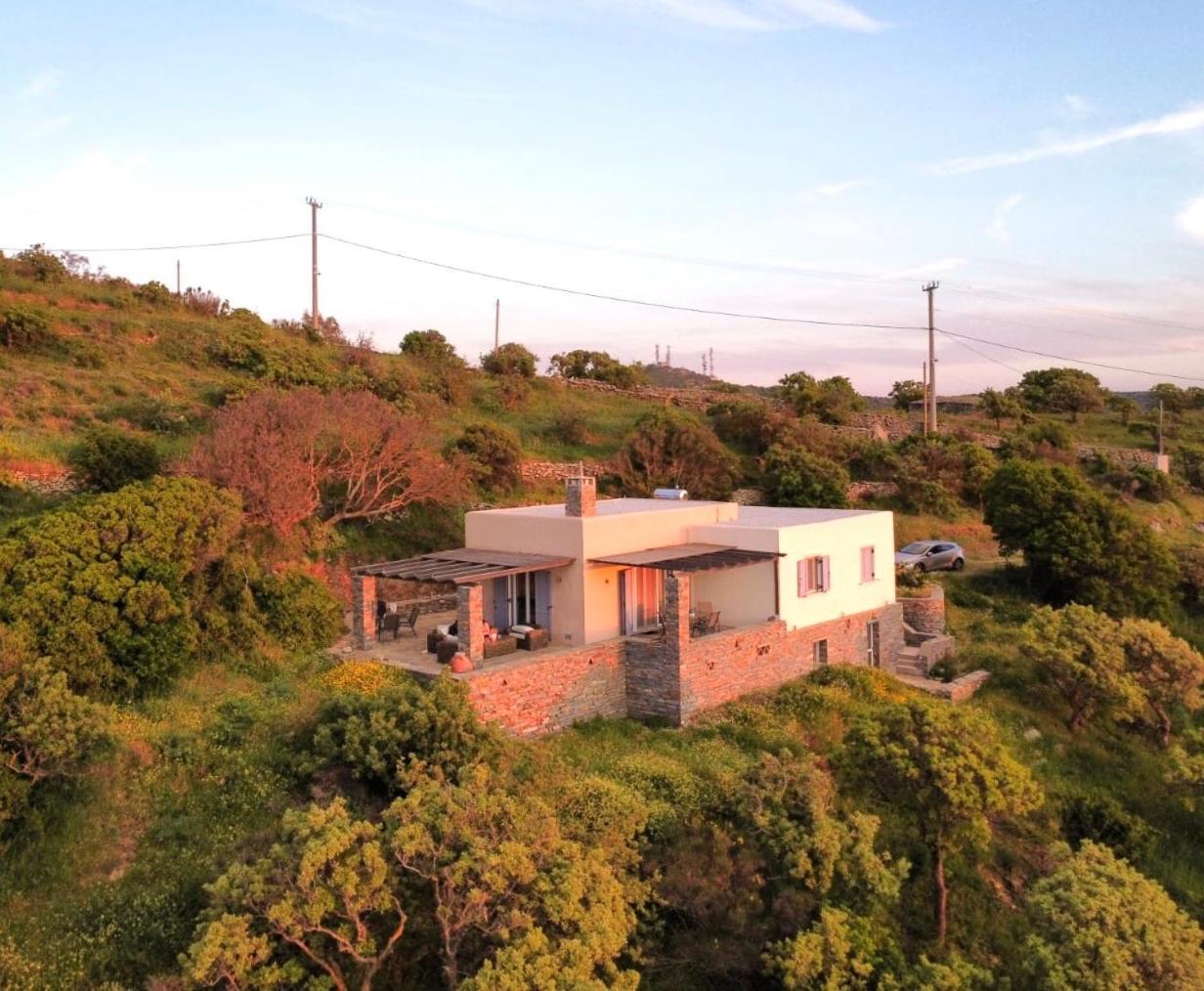 Cycladic Villa With Sea View! Ioulis エクステリア 写真
