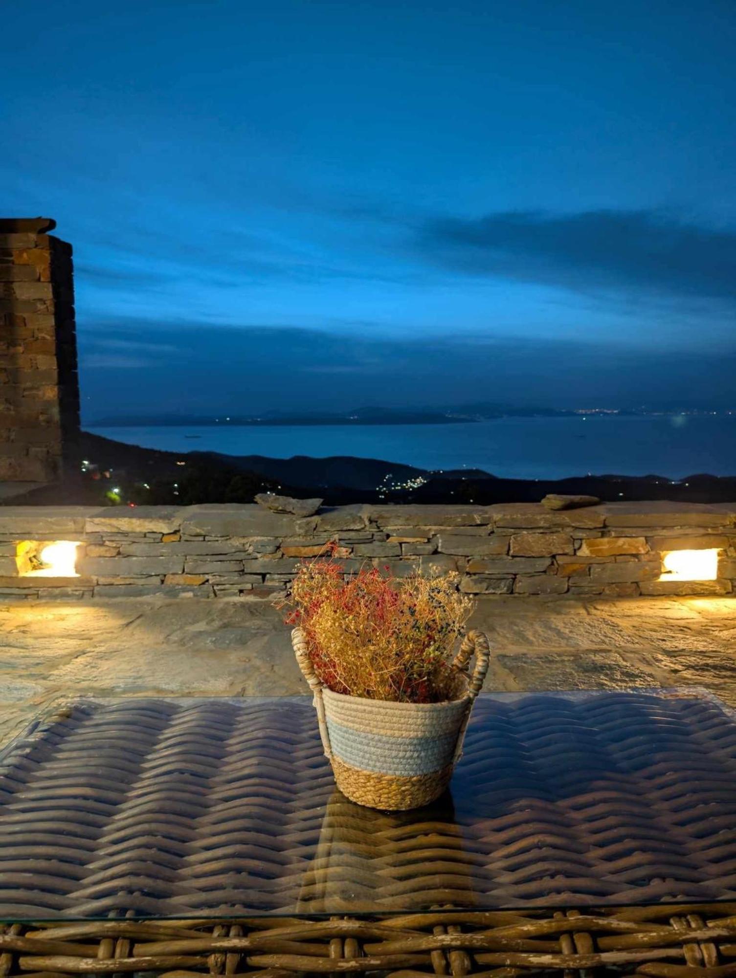 Cycladic Villa With Sea View! Ioulis エクステリア 写真