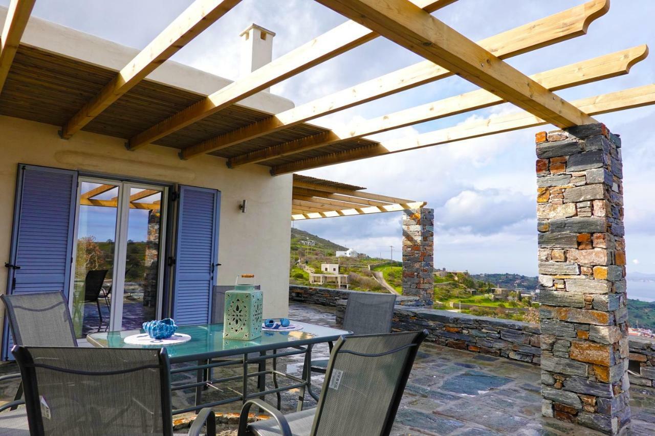 Cycladic Villa With Sea View! Ioulis エクステリア 写真